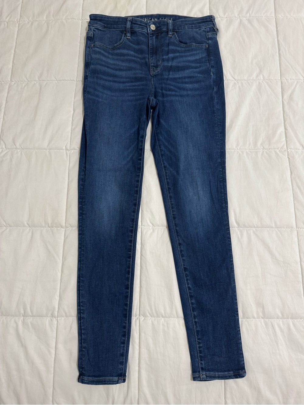 American Eagle Outfitters Dark Blue Hi-Rise Jeggings